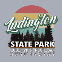 Ludington State Park With Gps Location Pullover Hoodie Tank Dress | Artistshot