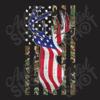 Deer Hunting 4th Of July American Flag Camo Patriotic Hunter T Shirt T-shirt | Artistshot