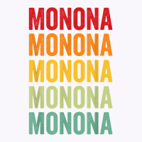 Monona County, Iowa, Rainbow Text Design T Shirt Tank Top | Artistshot