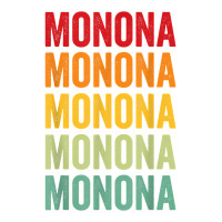 Monona County, Iowa, Rainbow Text Design T Shirt V-neck Tee | Artistshot