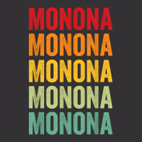 Monona County, Iowa, Rainbow Text Design T Shirt Vintage Hoodie | Artistshot