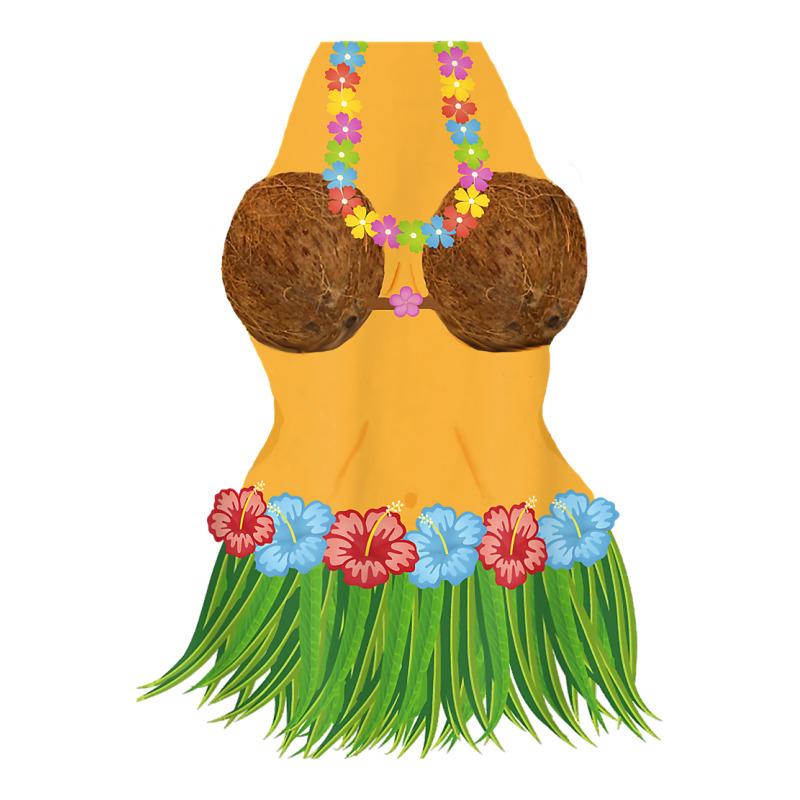 Hula Dancer Shirt Lei Flowers Coconut Bra Grass Skirt Unisex Hoodie | Artistshot