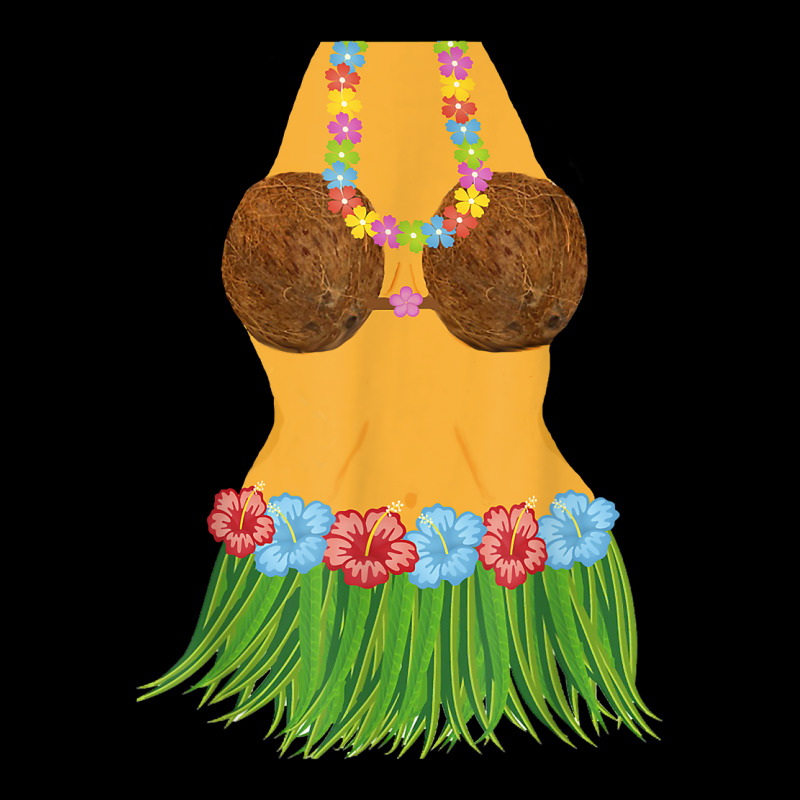 Hula Dancer Shirt Lei Flowers Coconut Bra Grass Skirt Zipper Hoodie | Artistshot