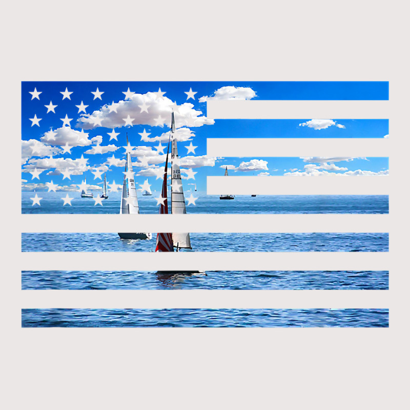 Sail Boats On American Flag  Usa Sailing  Sailor T Shirt Pocket T-shirt | Artistshot