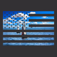 Sail Boats On American Flag  Usa Sailing  Sailor T Shirt Vintage Hoodie And Short Set | Artistshot