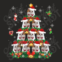 Merry Christmas Exotic Shorthair Cat Santa Tree Pajama Ugly T Shirt Ladies Fitted T-shirt | Artistshot