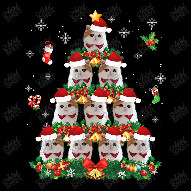 Merry Christmas Exotic Shorthair Cat Santa Tree Pajama Ugly T Shirt Legging by Kevin_VandenBerge | Artistshot