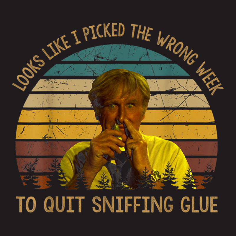 Looks Like I Picked The Week To Quit Sniffing Glue T Shirt Waist Apron | Artistshot