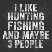 Funny I Like Hunting Fishing Maybe 3 People Distressed Retro T Shirt Baby Bodysuit | Artistshot