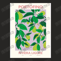 Flower Market Affiche De Portofino Ladies Fitted T-shirt | Artistshot