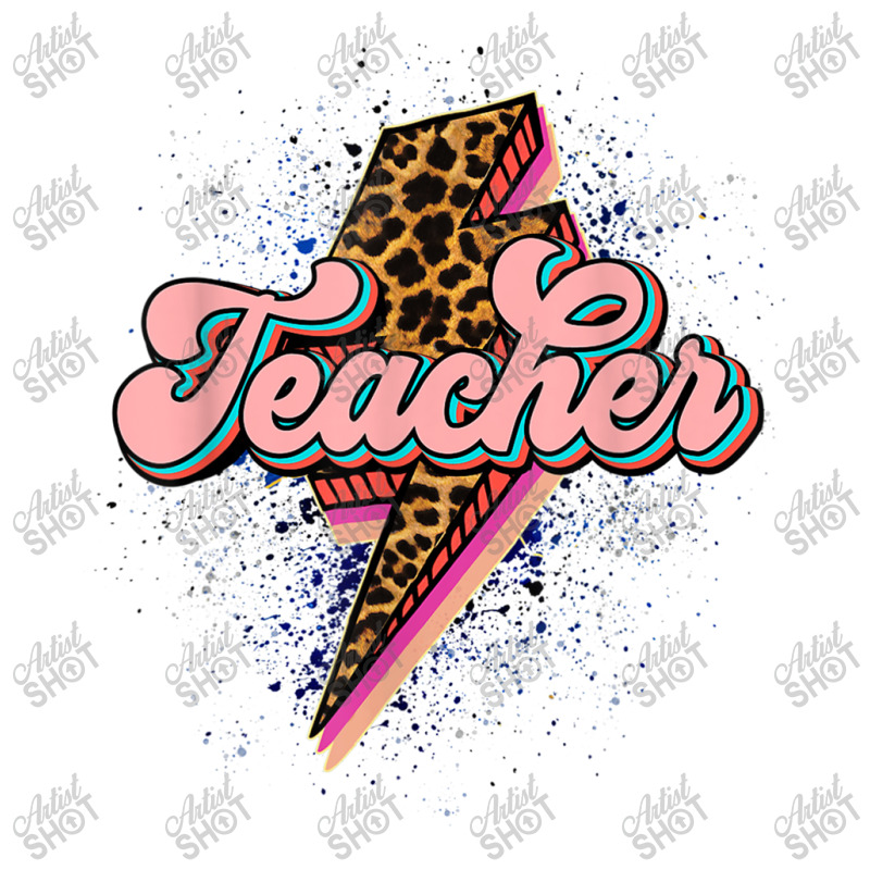 Back To School Teacher Leopard Lightning Bolt Motivational T Shirt Women's V-Neck T-Shirt by Great Tshirt | Artistshot