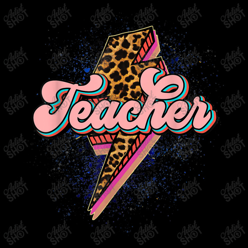 Back To School Teacher Leopard Lightning Bolt Motivational T Shirt Legging by Great Tshirt | Artistshot