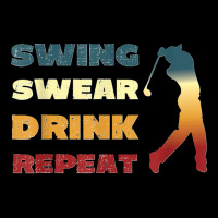 Mens Swing Swear Drink Repeat Golf Lover Men's Long Sleeve Pajama Set | Artistshot