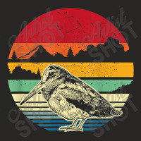 Hunting Woodcock Bird  Retro Cloudly Nature Art Hunter T Shirt Ladies Fitted T-shirt | Artistshot