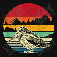 Hunting Woodcock Bird  Retro Cloudly Nature Art Hunter T Shirt Pin-back Button | Artistshot