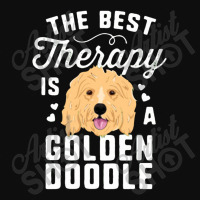 The Best Therapy Is A Goldendoodle T Shirt Women Doodle Dog Crop Top | Artistshot