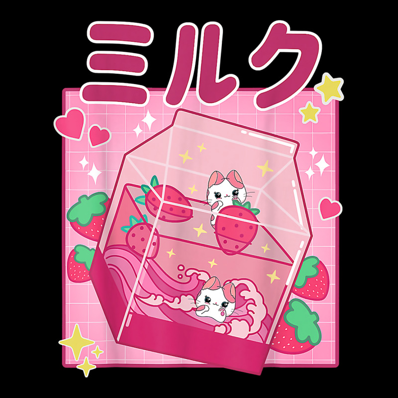 Funny Retro 90s Strawberry Milkshake Carton Kawaii Anime Cat T Shirt Maternity Scoop Neck T-shirt by kalerttjay | Artistshot