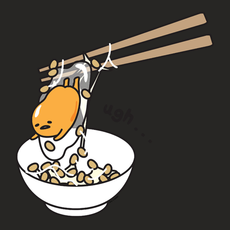 Gudetama Chopsticks And Rice Bowl Hoodie Ladies Fitted T-Shirt by evansjalayia | Artistshot