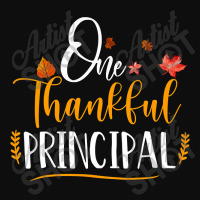 One Thankful School Principal Fall Thanksgiving Principal T Shirt Crop Top | Artistshot