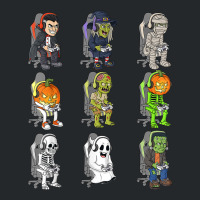 Gamer Halloween Skeleton Vampire Gaming Mummy Boys Kids Teen T Shirt Crewneck Sweatshirt | Artistshot