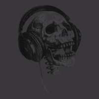 Music Forever Skull With Headphones Ink Graphic Rock Song T Shirt Ladies Curvy T-shirt | Artistshot