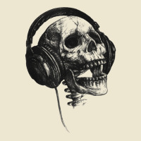 Music Forever Skull With Headphones Ink Graphic Rock Song T Shirt Cropped Hoodie | Artistshot