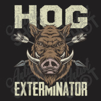 Mens Vintage Wild Pig Hunt Hunting Hog Exterminator Boar Hunter T Shir T-shirt | Artistshot