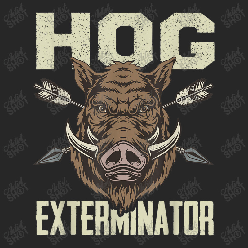 Mens Vintage Wild Pig Hunt Hunting Hog Exterminator Boar Hunter T Shir Men's T-shirt Pajama Set | Artistshot