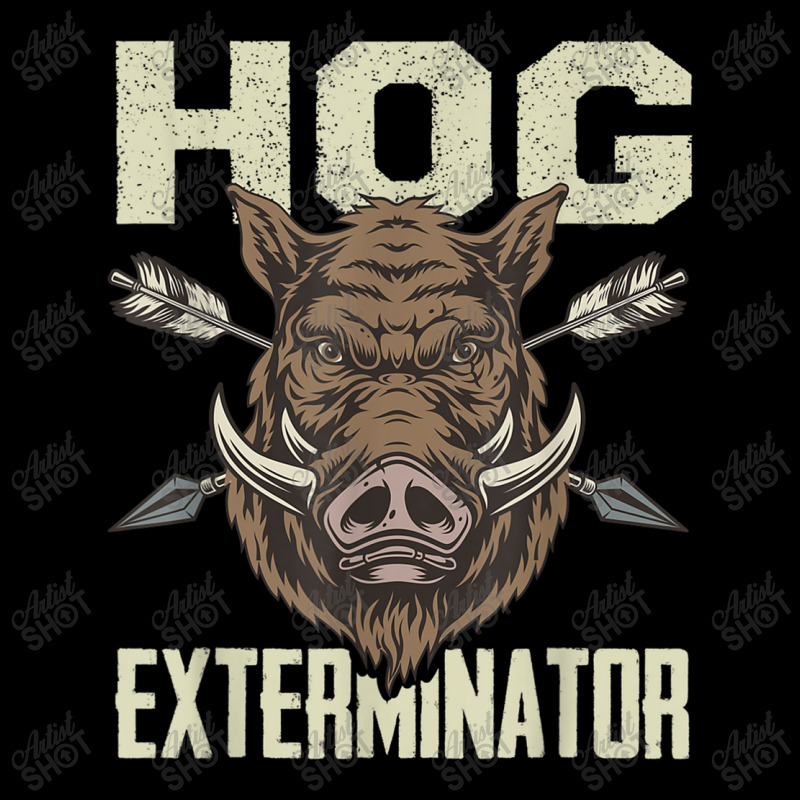 Mens Vintage Wild Pig Hunt Hunting Hog Exterminator Boar Hunter T Shir Men's Long Sleeve Pajama Set | Artistshot