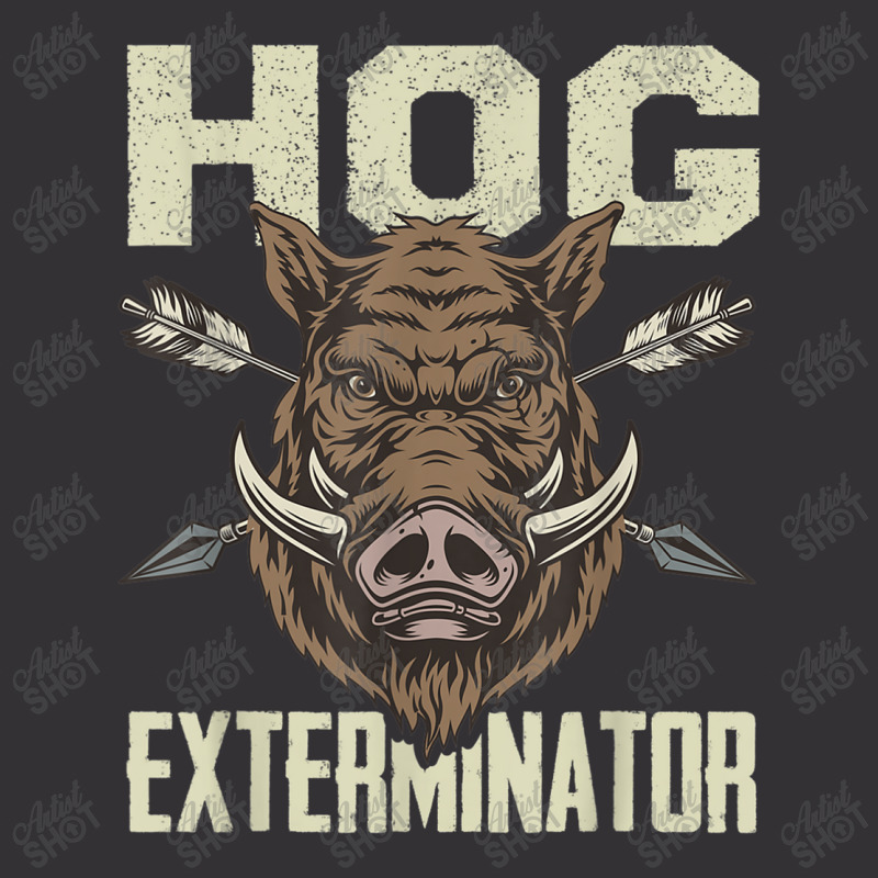 Mens Vintage Wild Pig Hunt Hunting Hog Exterminator Boar Hunter T Shir Vintage Short | Artistshot