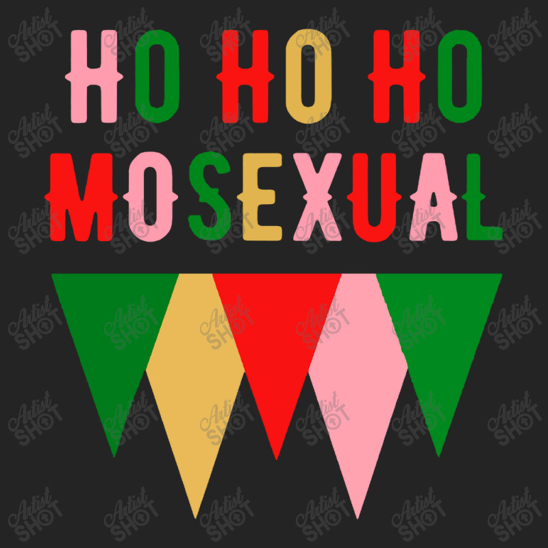 Ho Ho  Christmas Holiday Gay Design 3/4 Sleeve Shirt | Artistshot