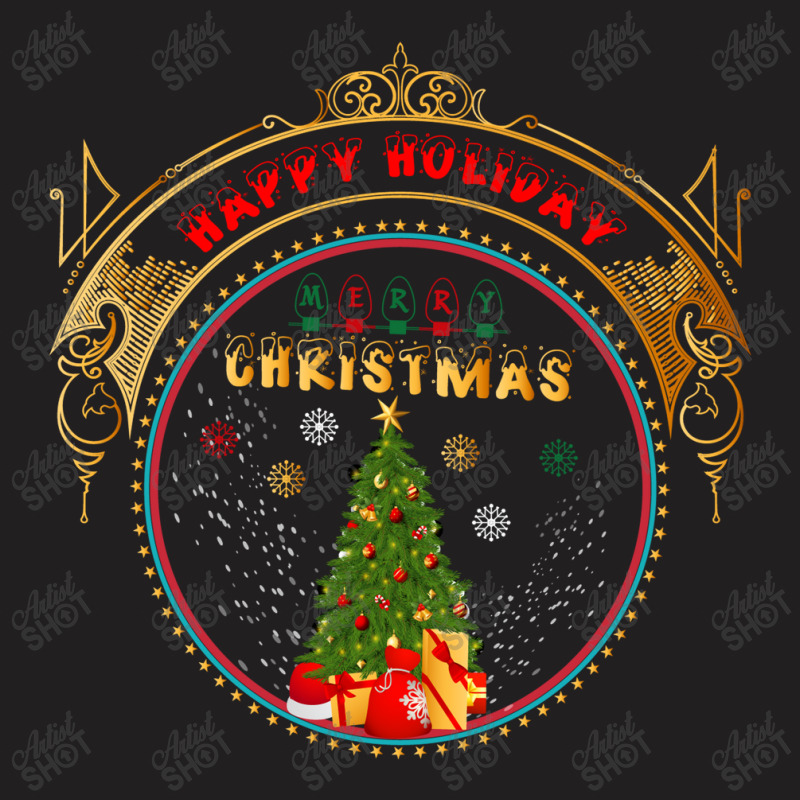 Happy Holiday Merry Christmas T-shirt | Artistshot