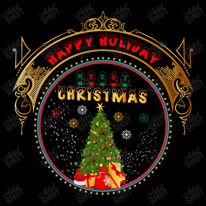 Happy Holiday Merry Christmas V-neck Tee | Artistshot