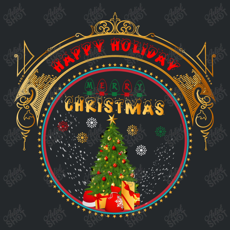 Happy Holiday Merry Christmas Crewneck Sweatshirt | Artistshot