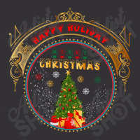 Happy Holiday Merry Christmas Vintage Hoodie | Artistshot