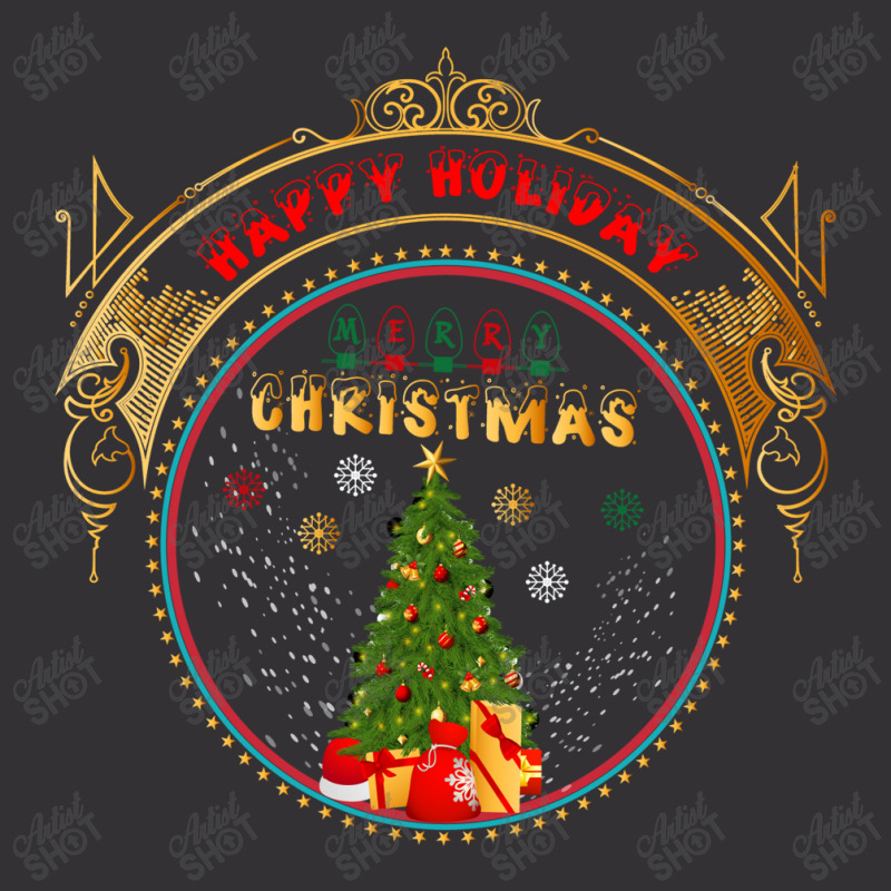 Happy Holiday Merry Christmas Vintage Hoodie | Artistshot