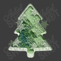 Green Snowflake Decoration Christmas Tree Men's Polo Shirt | Artistshot