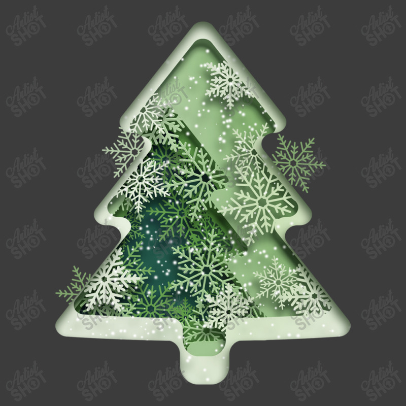 Green Snowflake Decoration Christmas Tree Men's Polo Shirt | Artistshot