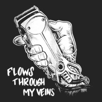 Flows Through My Veins Hair Cutting Barber Tshirts For Men W 3/4 Sleeve Shirt | Artistshot