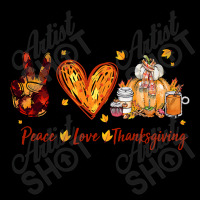 Peace Love Thanksgiving Autumn Season Pumpkin Coffee Lover T Shirt Kids Cap | Artistshot