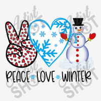 Peace Love Winter Holidays Season Christmas Snowman T Shirt Adjustable Cap | Artistshot