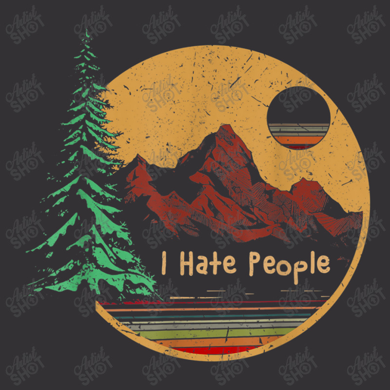 I Hate People Camping Outdoors Tent Mountain Funny Vintage T Shirt Vintage Hoodie | Artistshot