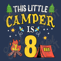 Kids Funny 8th Camping Birthday Camper Lover 8 Year Old Gifts T Shirt Men Denim Jacket | Artistshot