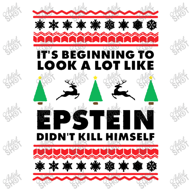 Epstein Didnt Kill Himself Christmas V-neck Tee | Artistshot