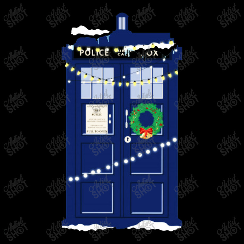 Doctor Who Police Box Christmas V-neck Tee | Artistshot