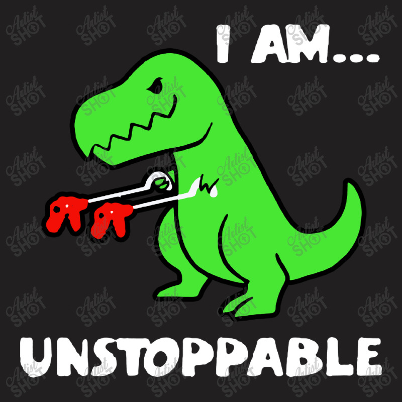 Dinosaur I Am Unstoppable Christmas T-shirt | Artistshot