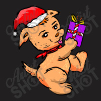 Cute Stuffed Dog Holding Christmas T-shirt | Artistshot