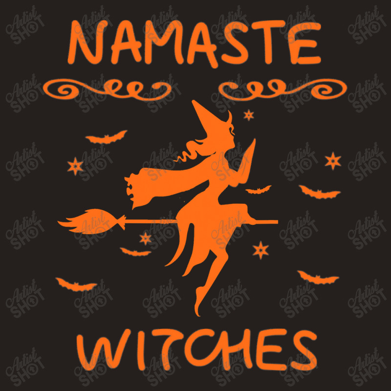 Namaste Witches Broom Gangsta Yoga Halloween Costume Women T Shirt Cop Tank Top | Artistshot