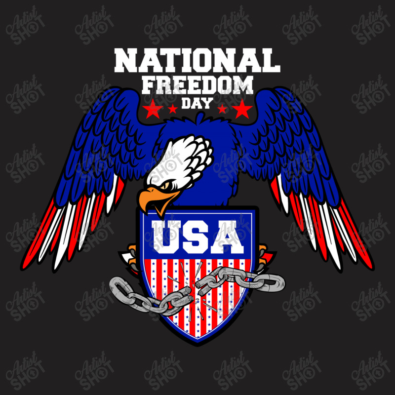 National Freedom Day For Dark T-shirt | Artistshot