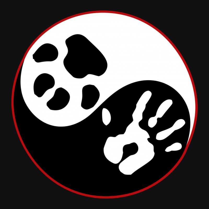 Urskive bønner Indflydelse Custom Yin Yang Human Hand Dog Paw License Plate By Slalomalt - Artistshot